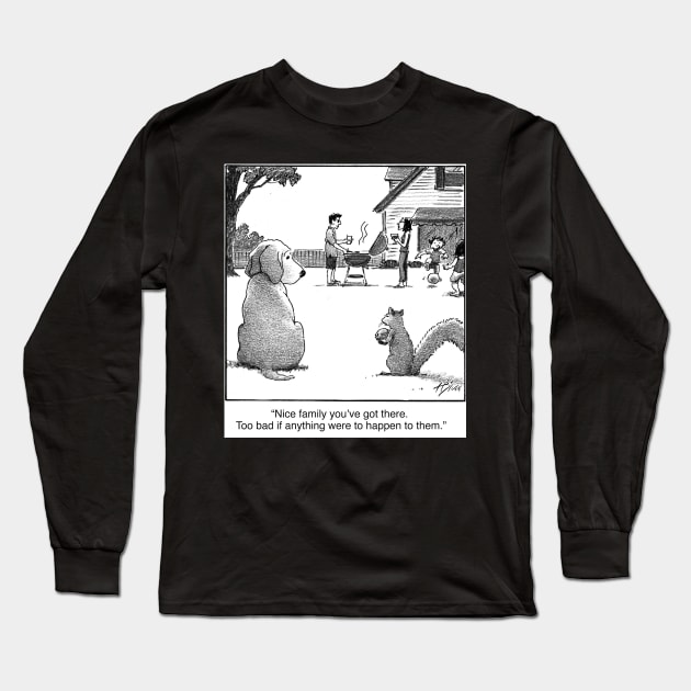 Friendly threat Long Sleeve T-Shirt by blisscartoons